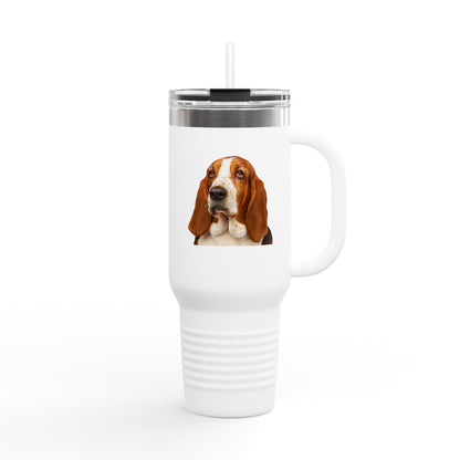 Basset Head Insulated Travel Mug
