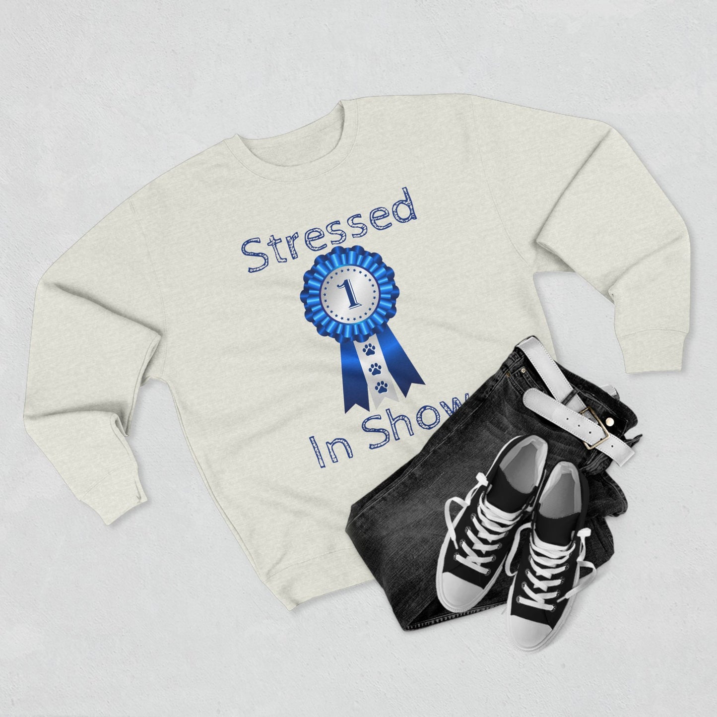 Stressed In Show Unisex Crewneck Sweatshirt