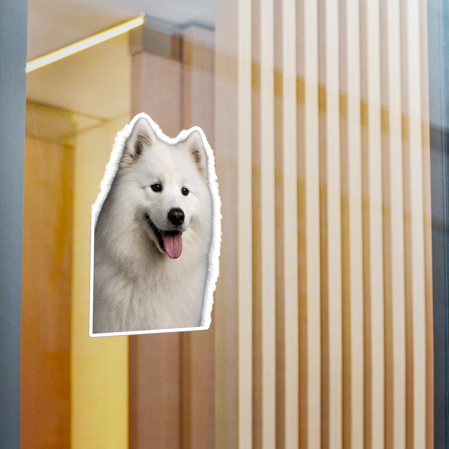 Samoyed Head Vinyl Decal