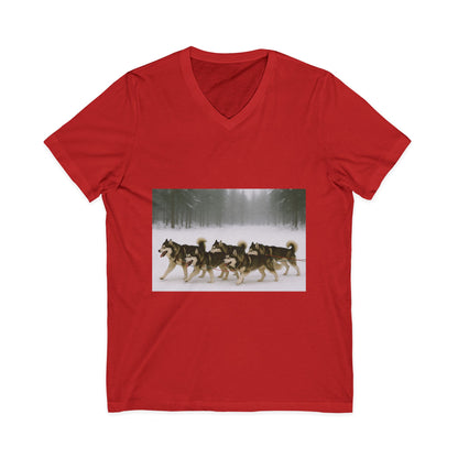 Mush On Unisex Short Sleeve V-Neck Tee