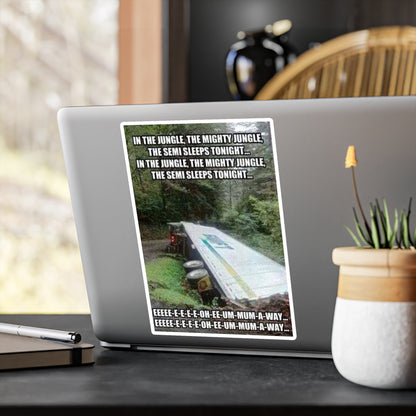 Semi Sleeps Vinyl Decal