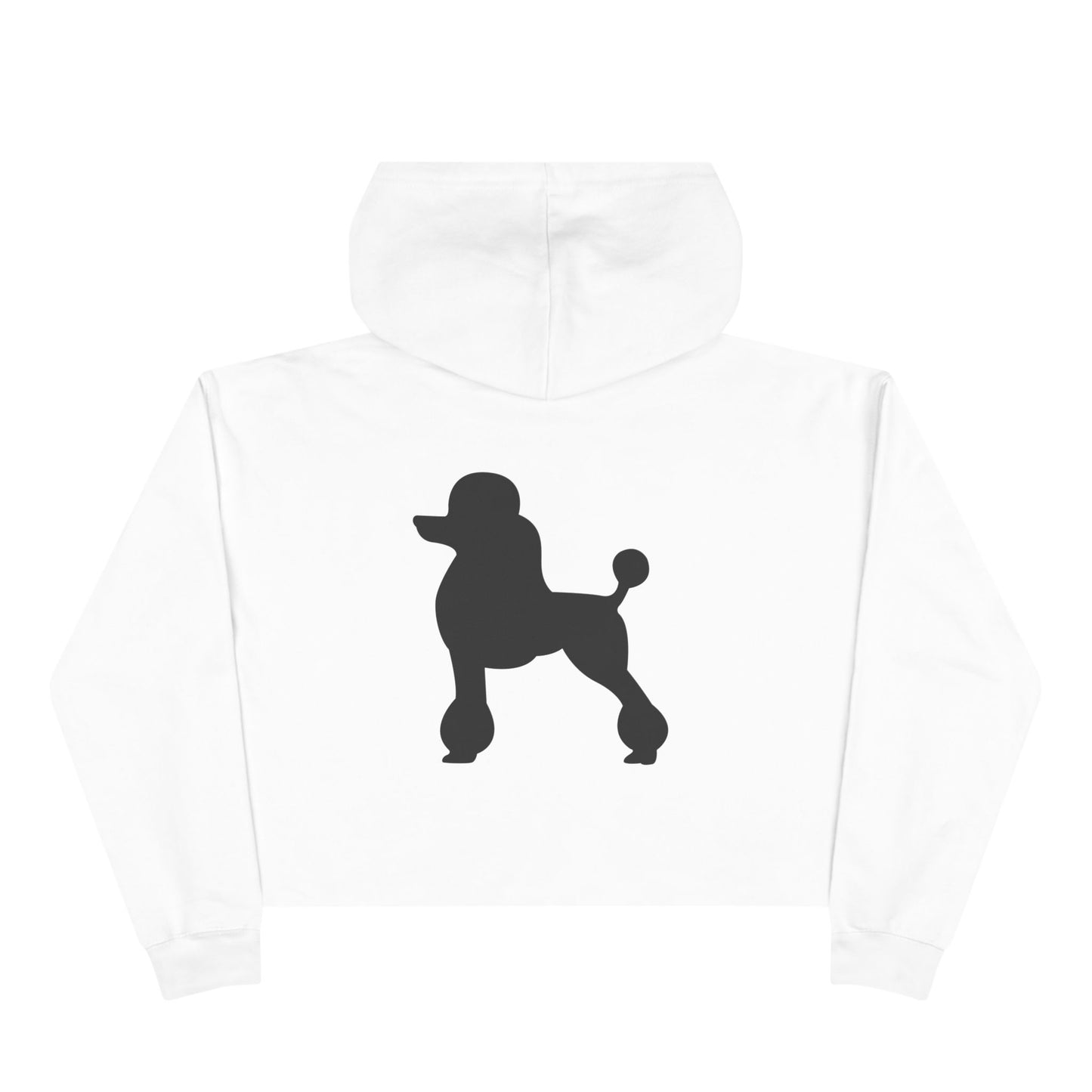 Poodle Silhouette Women's Crop Hoodie