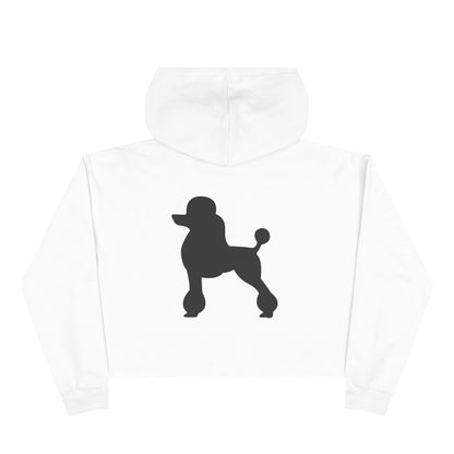 Poodle Silhouette Women's Crop Hoodie