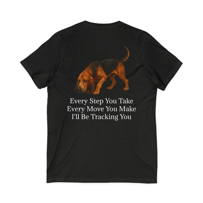 Tracking You Unisex Short Sleeve V-Neck Tee