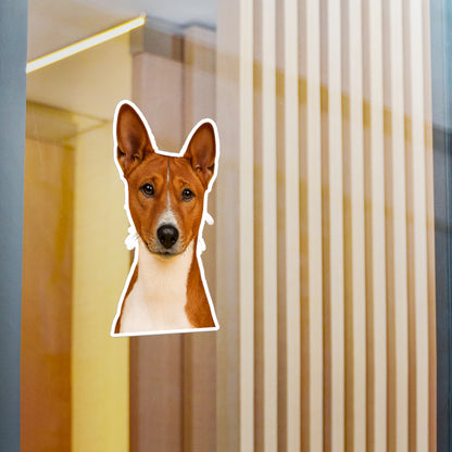 Basenji Head Vinyl Decal