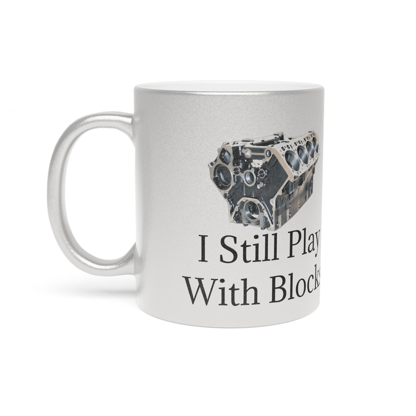 Play With Blocks Metallic Coffee Mug