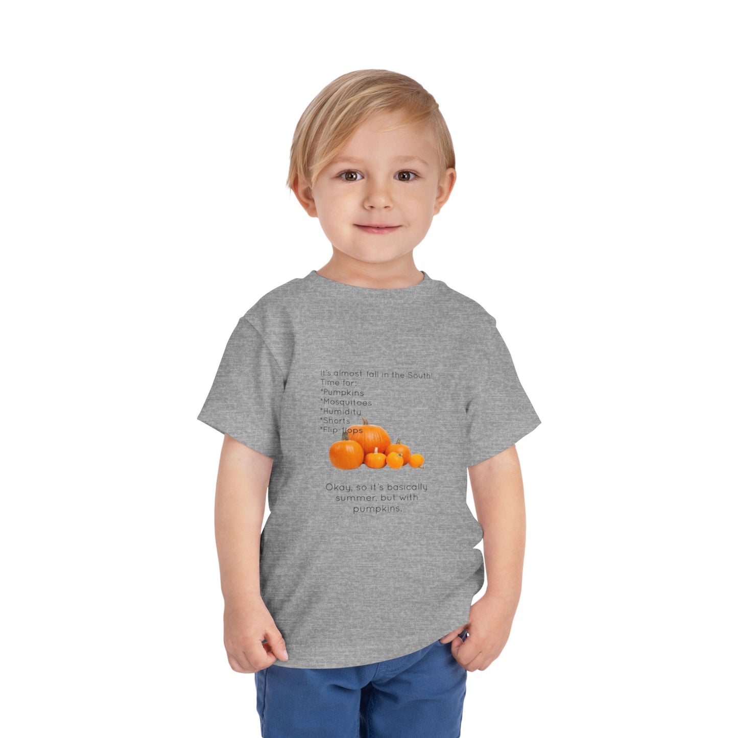 Fall In The South Toddler Unisex Short Sleeve Crewneck Tee