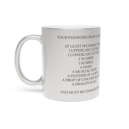 Password Metallic Coffee Mug