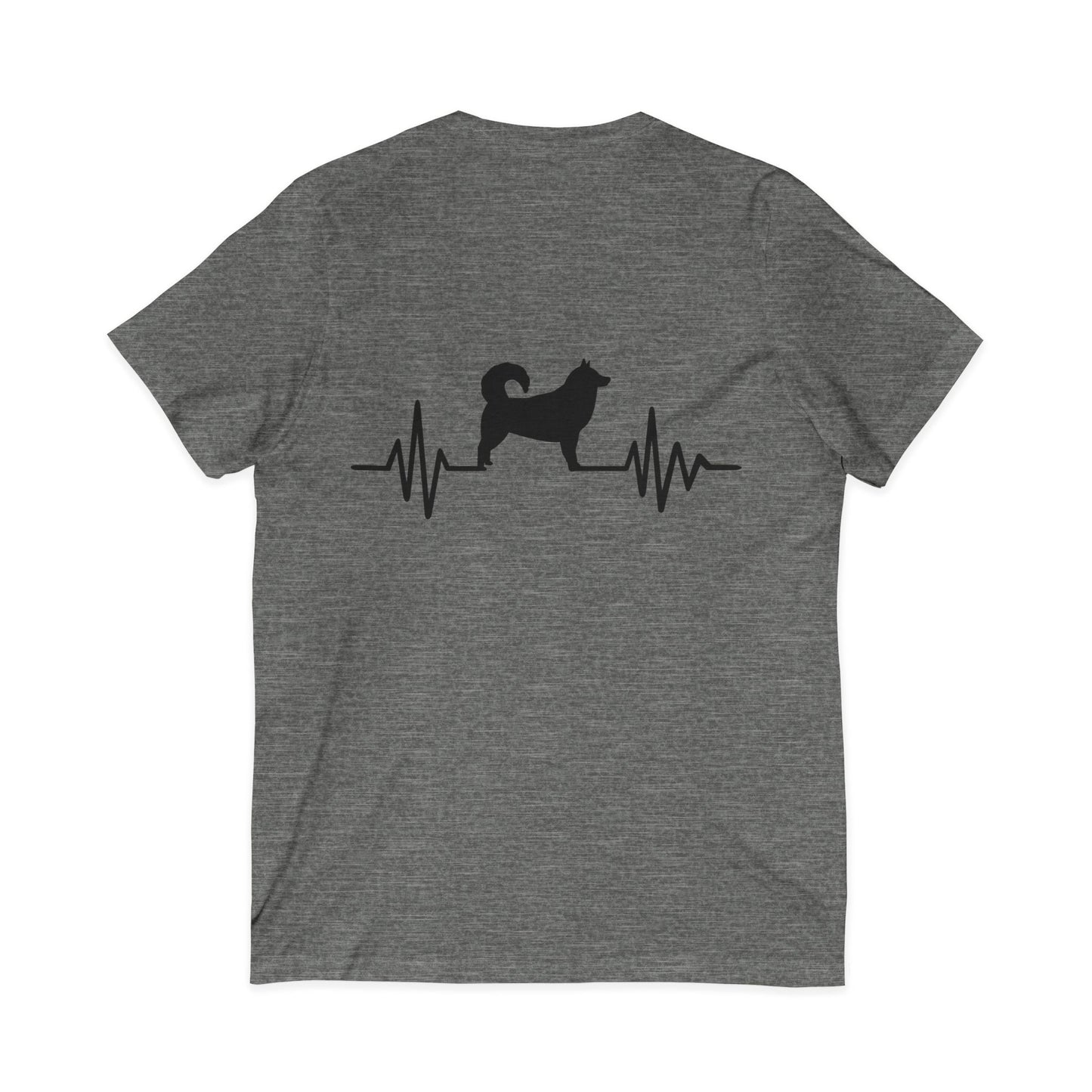 My Heart Beats For Malamutes Unisex Short Sleeve V-Neck Tee