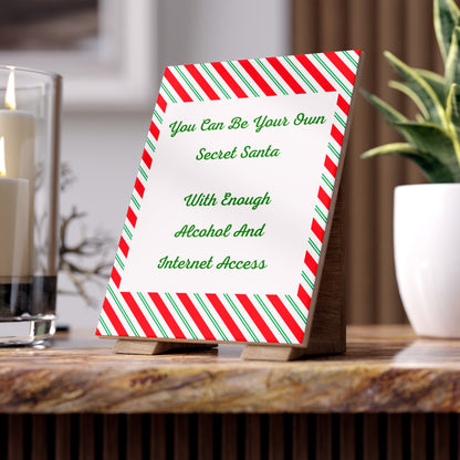 Your Own Secret Santa Ceramic Photo Tile