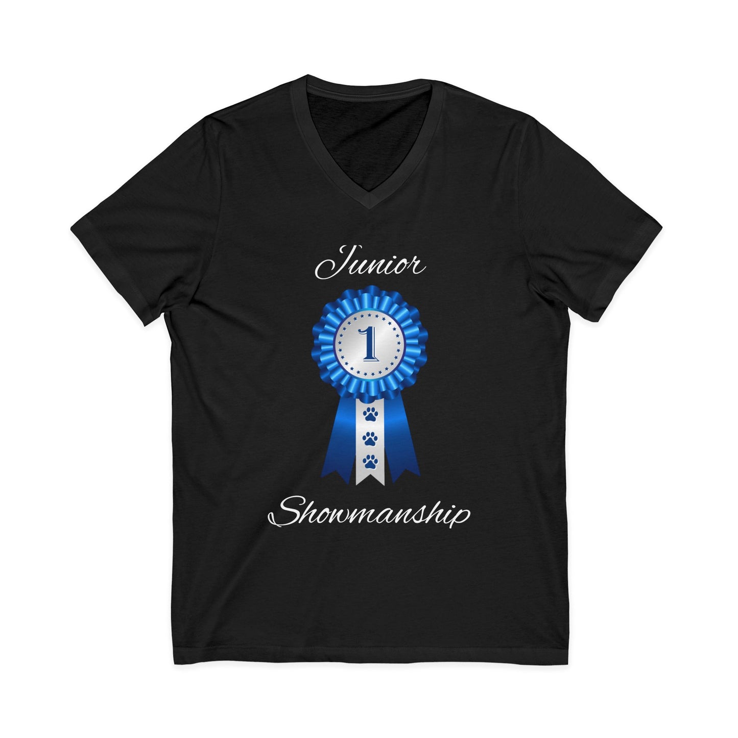 Junior Showmanship Unisex Short Sleeve V-Neck Tee