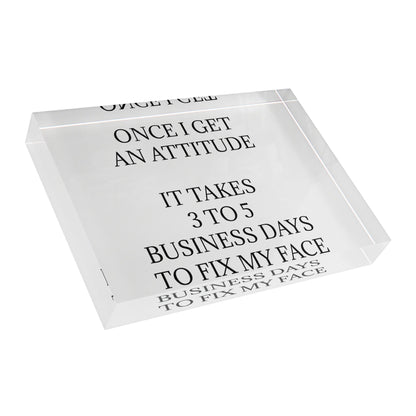 Fix My Face Acrylic Photo Block