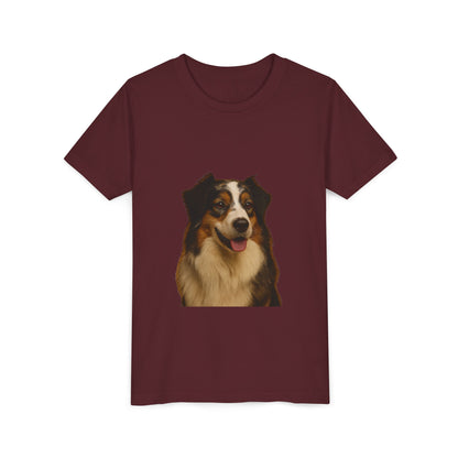 Aussie Head Youth Unisex Short Sleeve Crewneck Tee