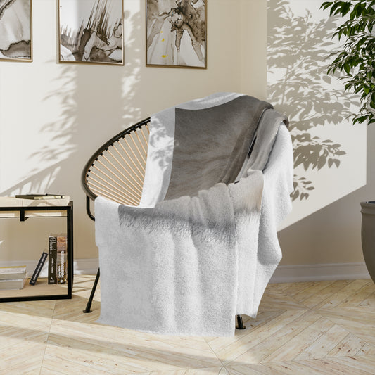 Samoyed Head Velveteen Microfiber Blanket