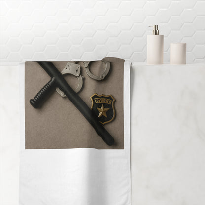 Law Enforcement Appreciation Mink-Cotton  Beach Towel