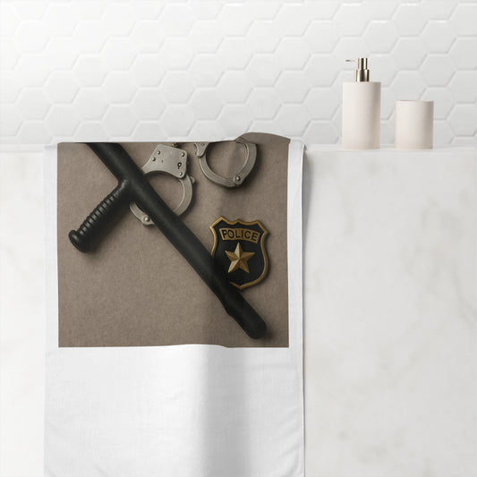 Law Enforcement Appreciation Mink-Cotton  Beach Towel