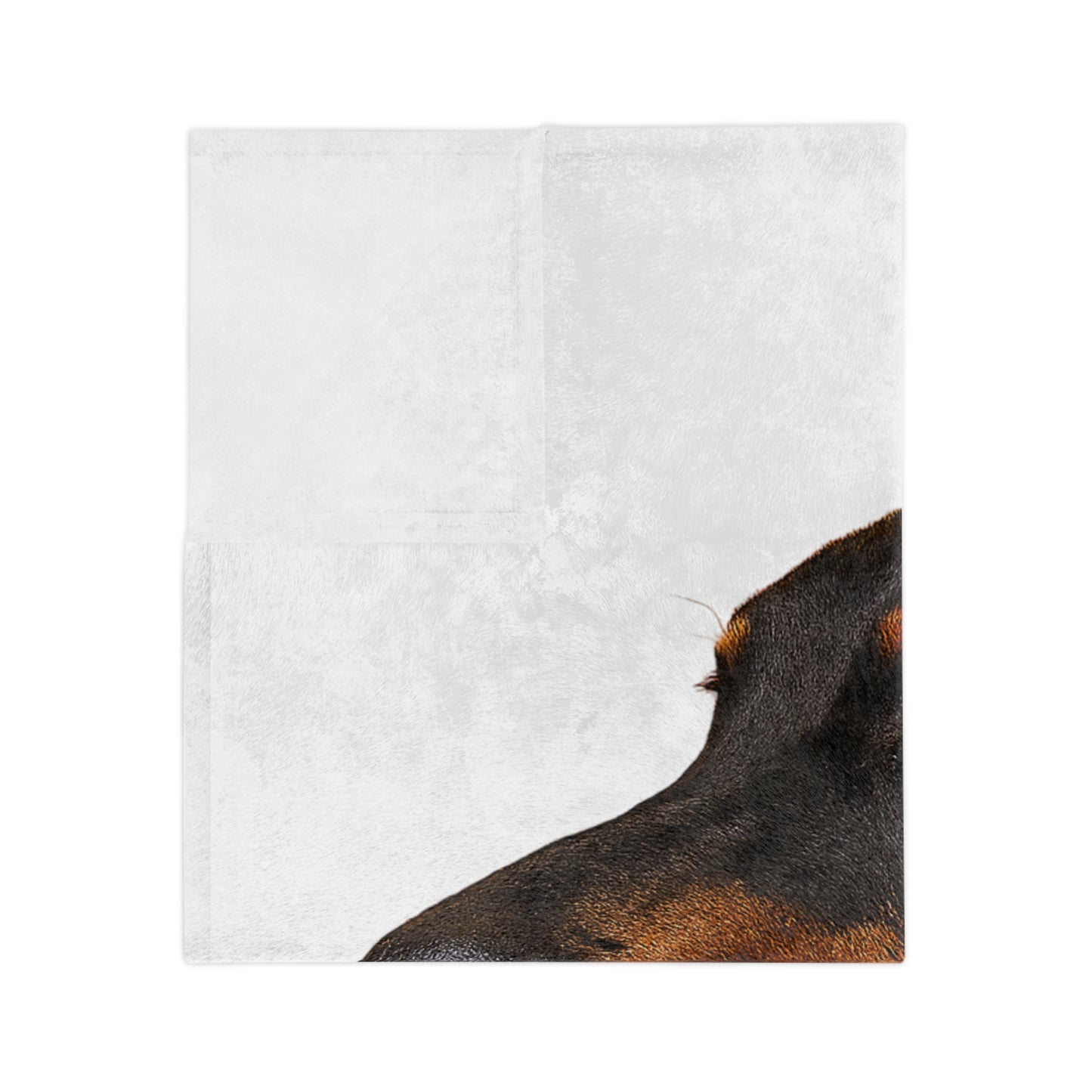 Doberman Head Velveteen Microfiber Blanket