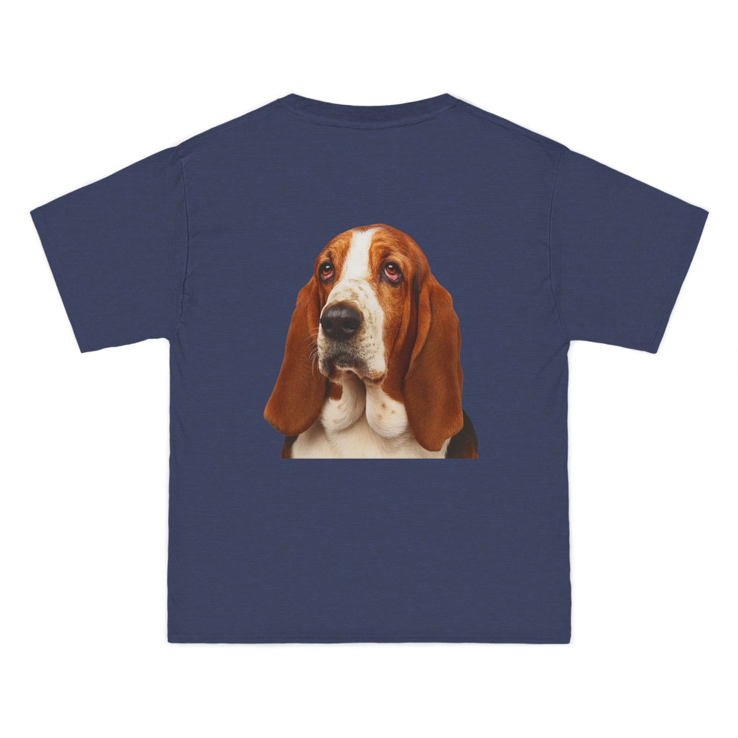 Basset Head Men's Short-Sleeve Crewneck Tee