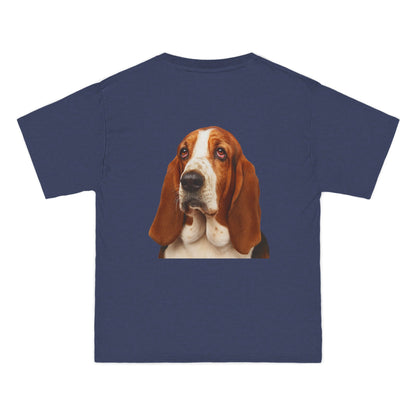 Basset Head Men's Short-Sleeve Crewneck Tee