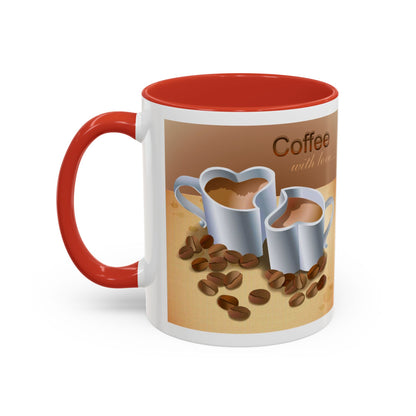 Coffee With Love 2-Tone Coffee Mug