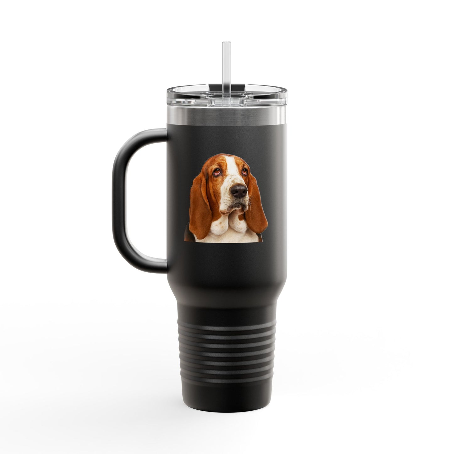 Basset Head Insulated Travel Mug