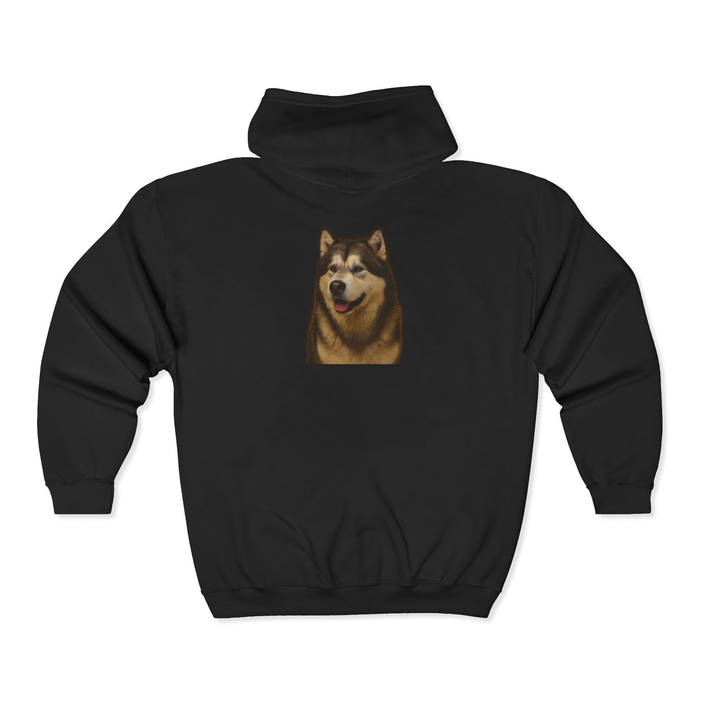 Malamute Head Unisex Full Zip Hoodie