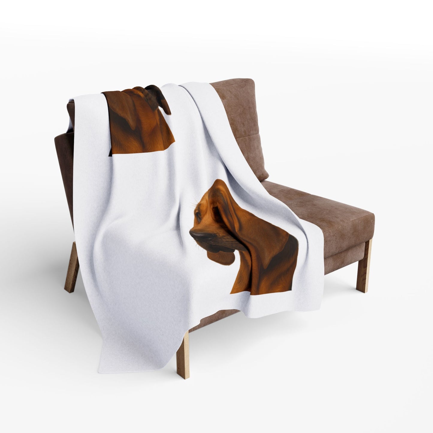 Bloodhound Head Arctic Fleece Blanket