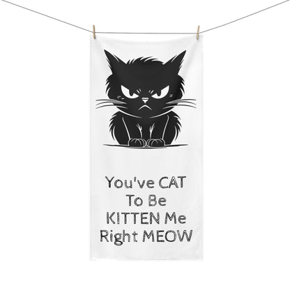 KITTEN Me Mink-Cotton  Beach Towel