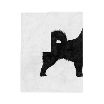 Matter Of Fact Malamute Velveteen Microfiber Blanket
