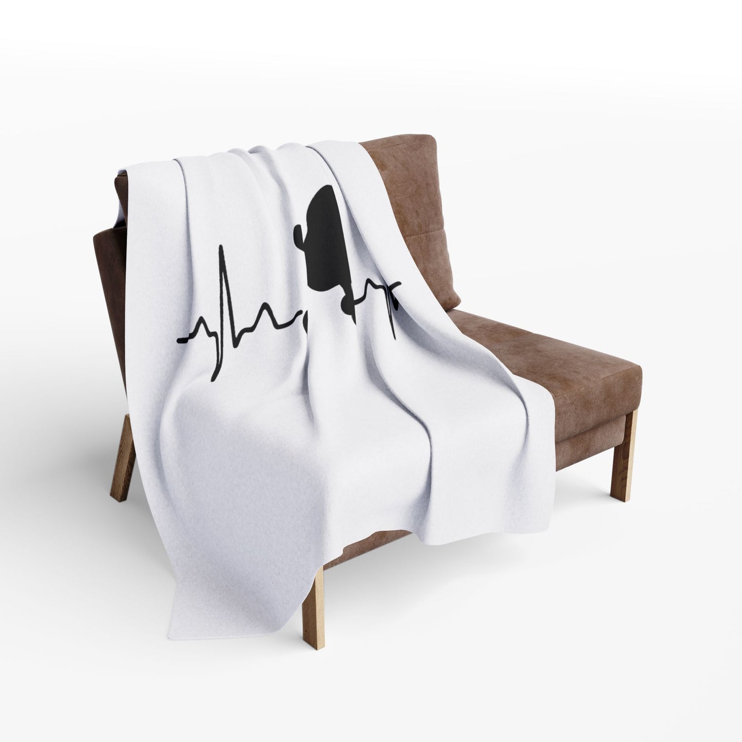 My Heart Beats For Poodles Arctic Fleece Blanket