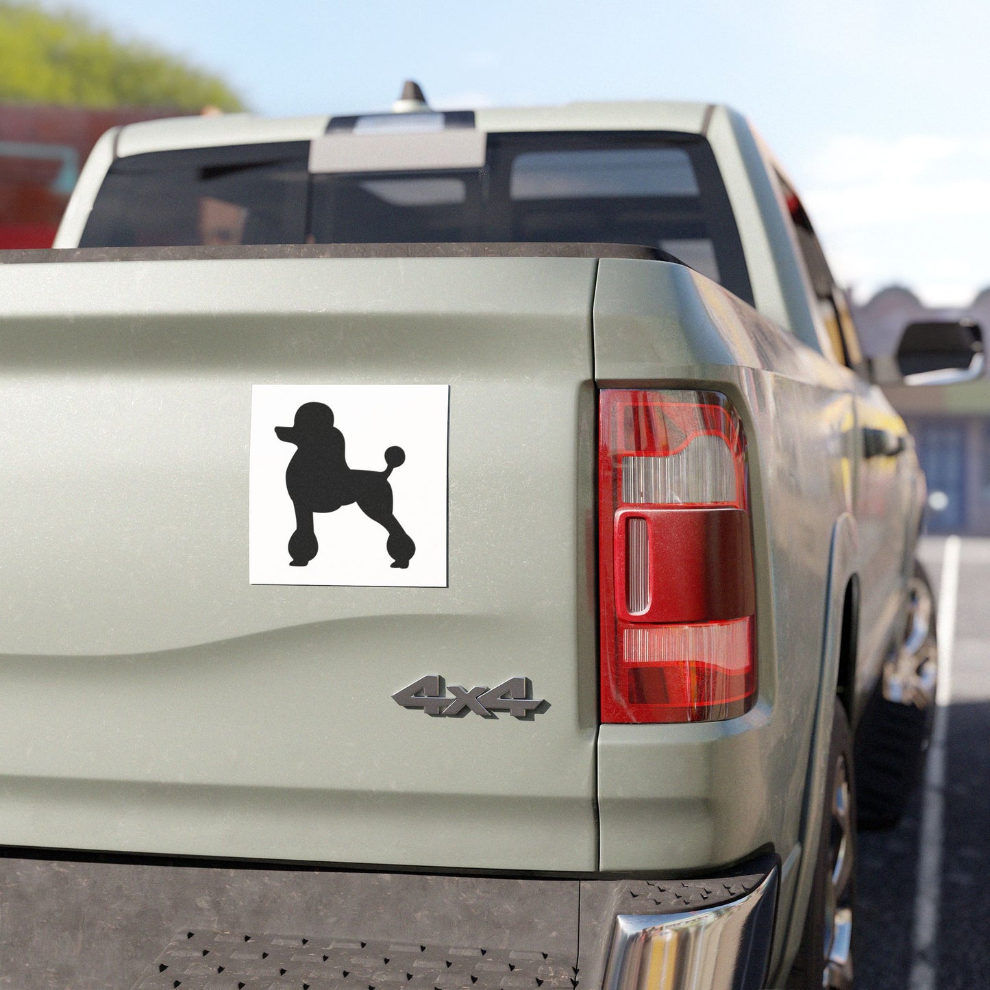 Poodle Silhouette Indoor/Outdoor Magnet