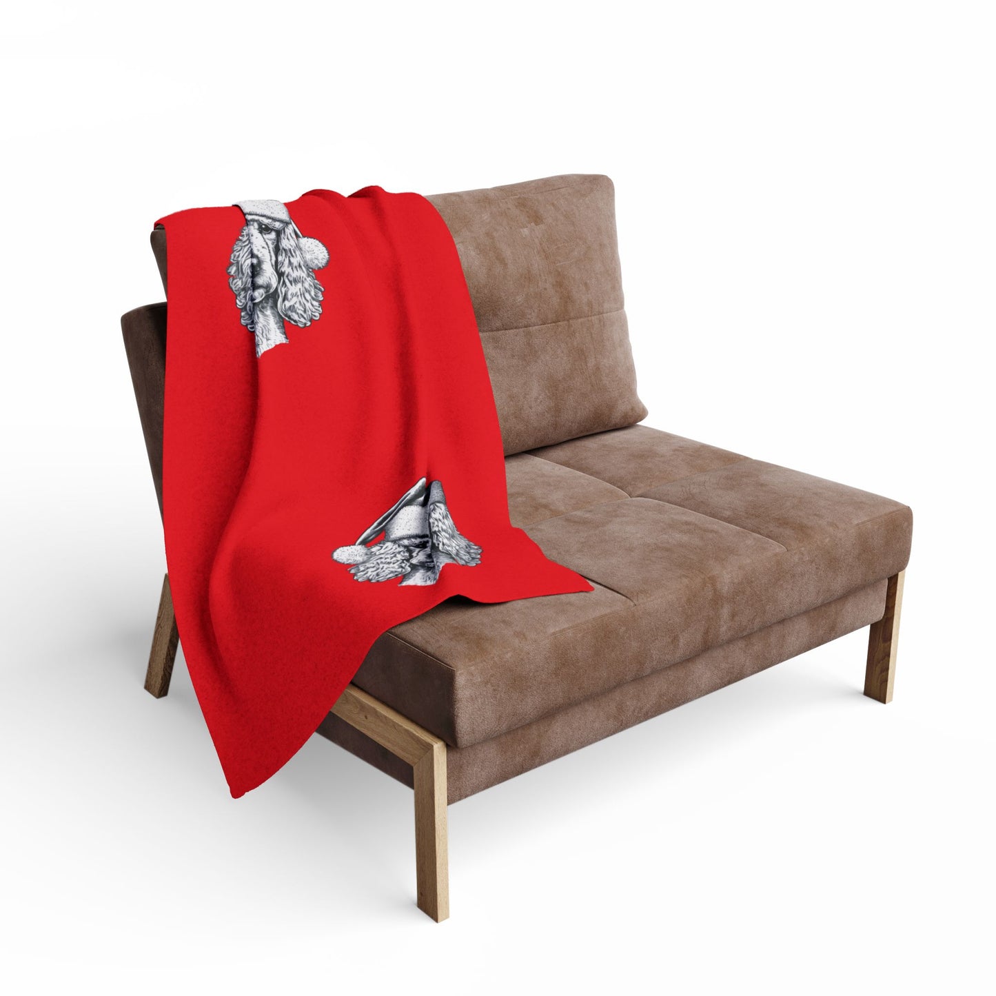 Santa Paws Poodle Arctic Fleece Blanket