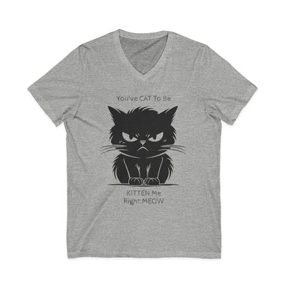 KITTEN Me Unisex Short Sleeve V-Neck Tee