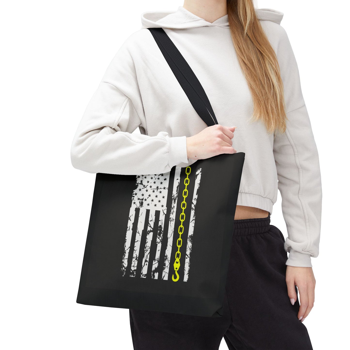 Thin Yellow Line Tote Bag