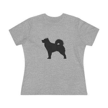 Malamute Silhouette Women's Short Sleeve Crewneck Tee