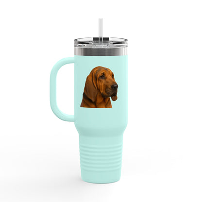Bloodhound Head Insulated Travel Mug