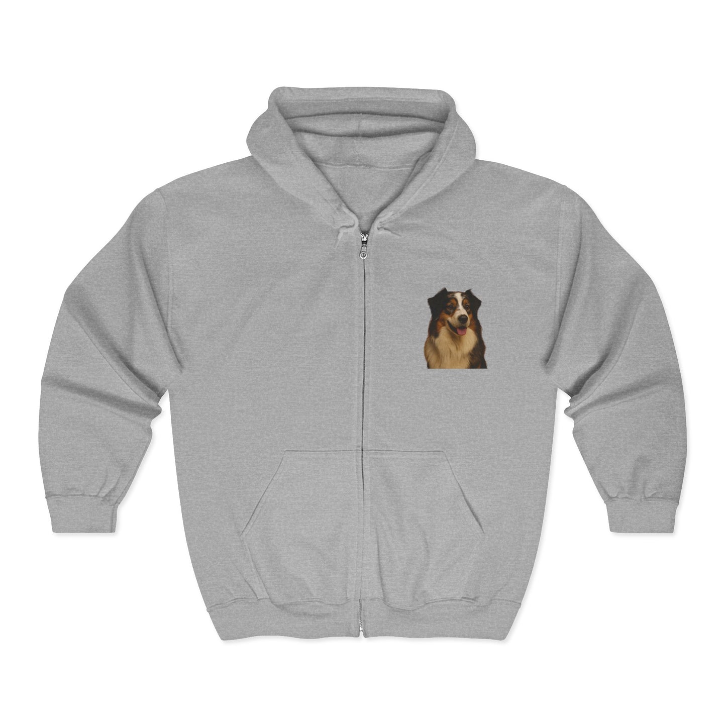 Aussie Head Unisex Full Zip Hoodie