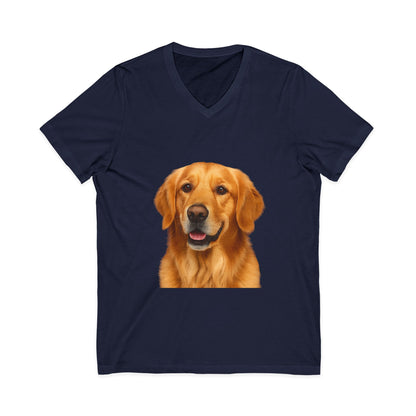 Golden Head Unisex Short Sleeve V-Neck Tee