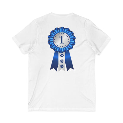 Show Ribbon Unisex Short Sleeve V-Neck Tee