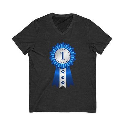 Show Ribbon Unisex Short Sleeve V-Neck Tee