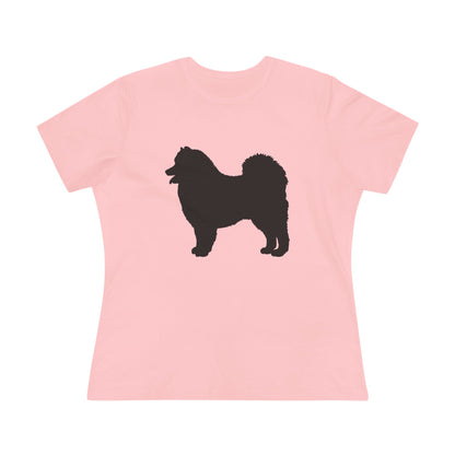 Samoyed Silhouette Women's Short Sleeve Crewneck Tee