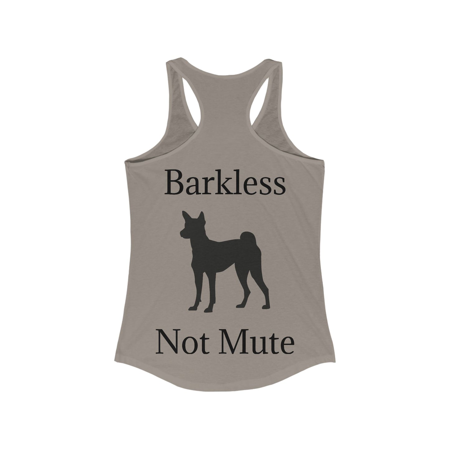 Barkless Not Mute Women's Racerback Tank
