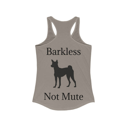 Barkless Not Mute Women's Racerback Tank