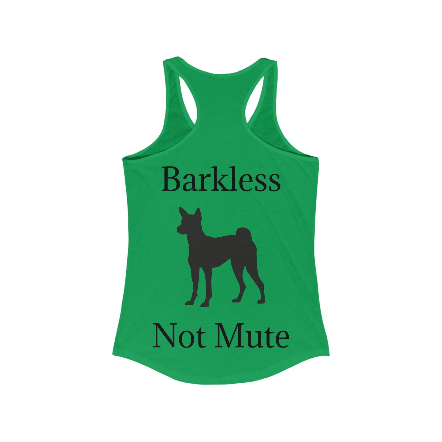 Barkless Not Mute Women's Racerback Tank