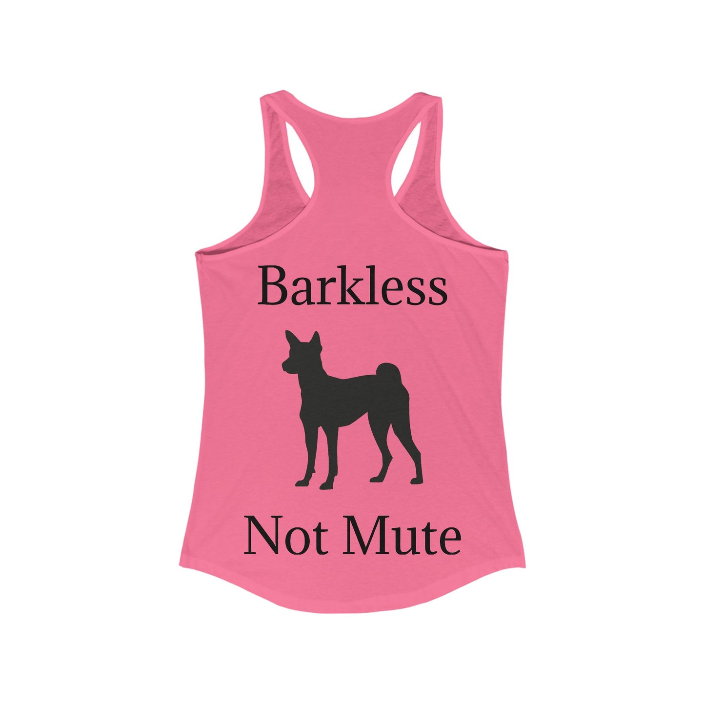 Barkless Not Mute Women's Racerback Tank