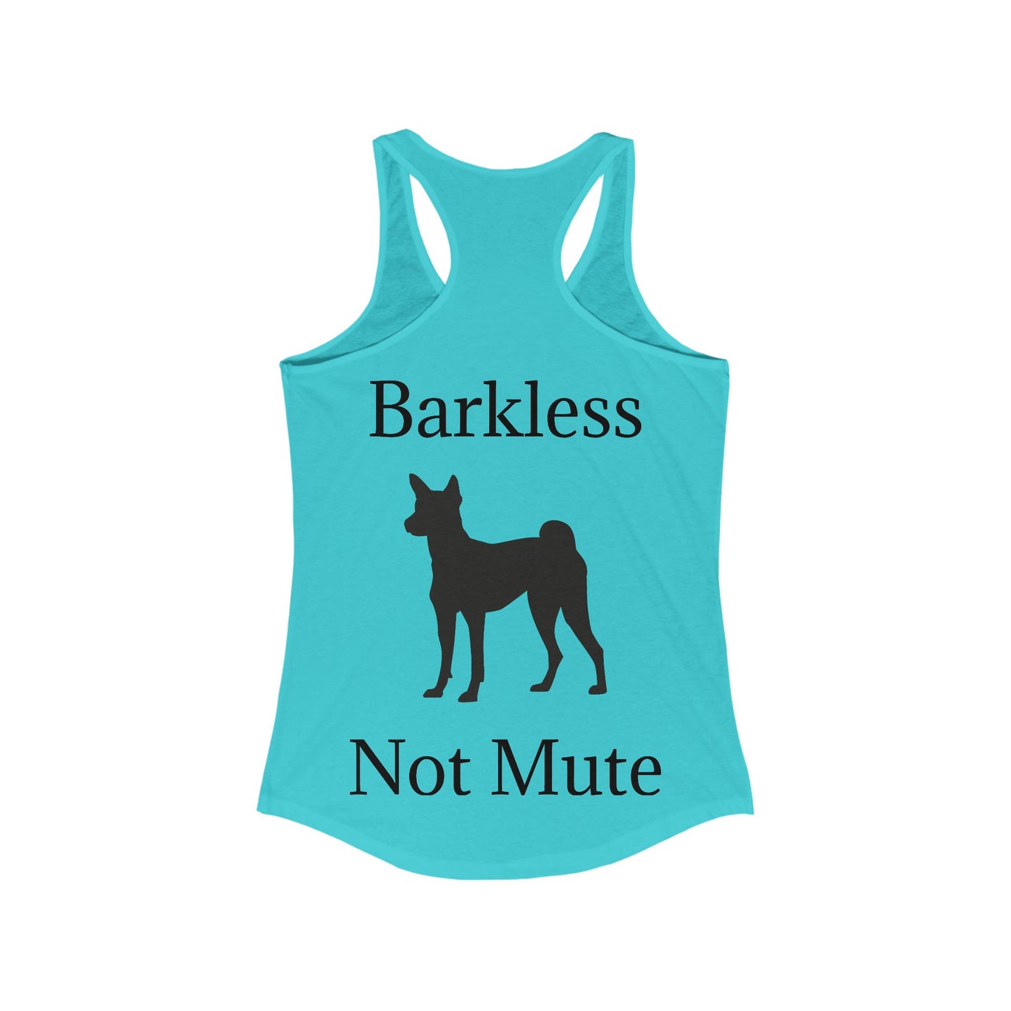 Barkless Not Mute Women's Racerback Tank