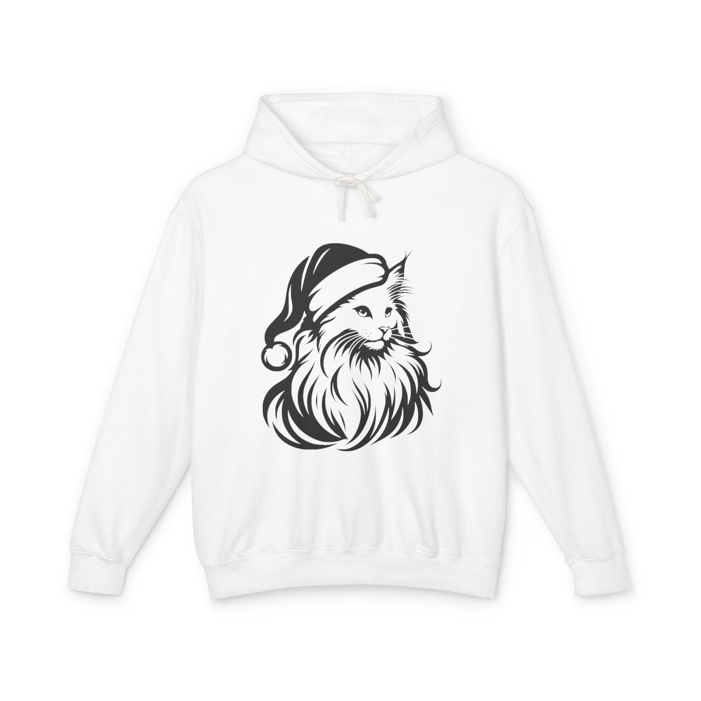 Santa Paws Cat Unisex Lightweight Hoodie