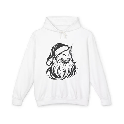Santa Paws Cat Unisex Lightweight Hoodie