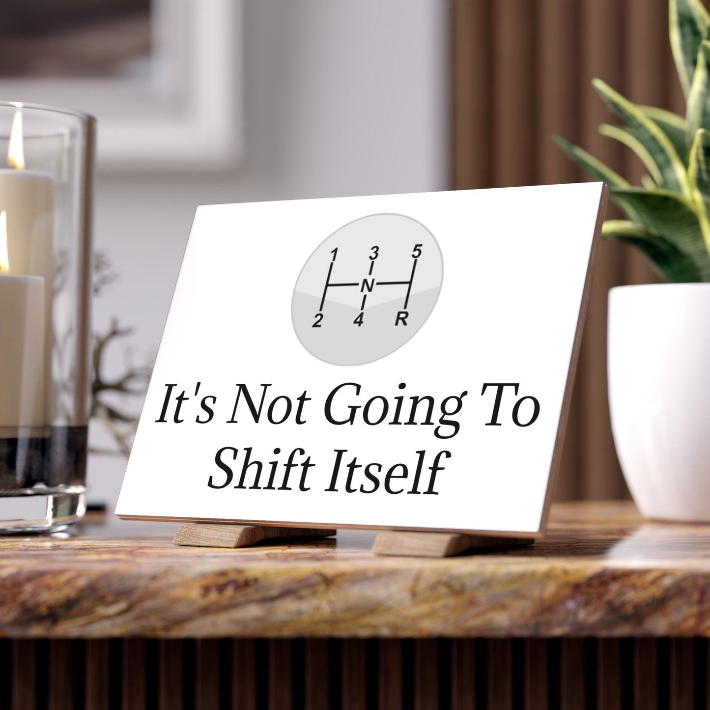 Shift Itself Ceramic Photo Tile