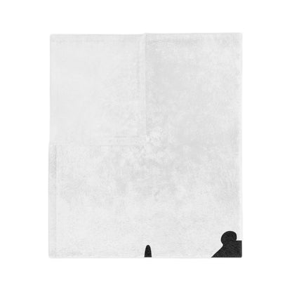 My Heart Beats For Basenjis Velveteen Microfiber Blanket